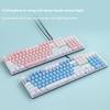 Y-FRUITFUL K135 104-Key RGB Mechanical Keyboard Gaming Office Waterproof Keyboard Blue Switches