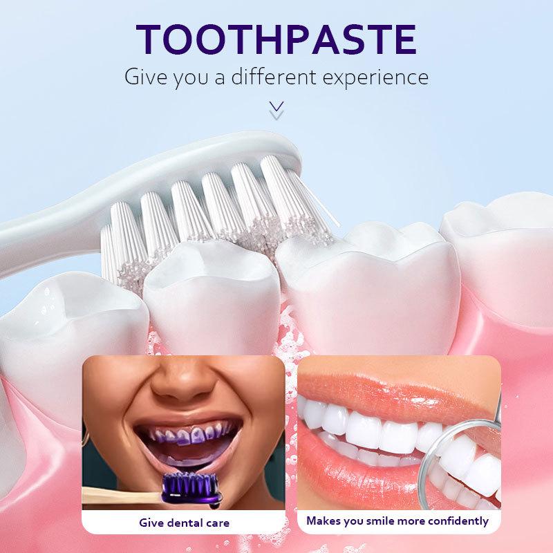 Purple V34 Toothpaste To Remove Oral Odor Purple Gel Teeth To Remove Yellow and Stains Toothpaste