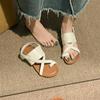 Fashion Women's Casual Flat Sandals Clip Toe Design Trend Brown Comfortable Roman Shoes Summer Wear Sandals Every Day Zapatos De Mujer
