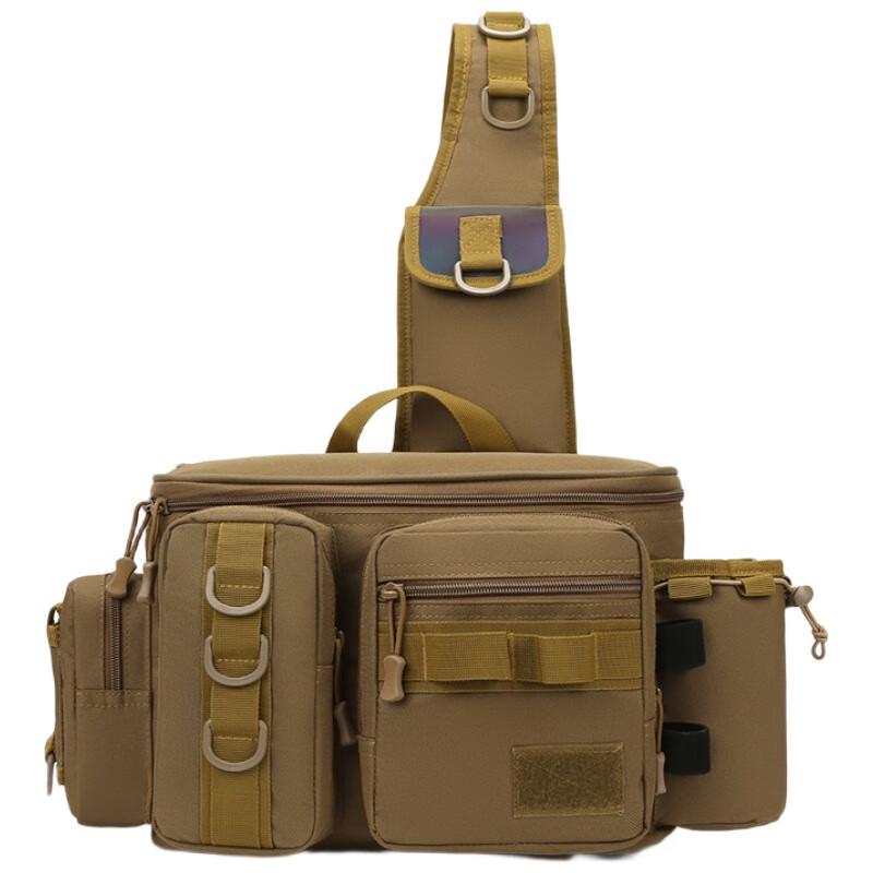 Men's Multi-functional Lure Fishing Waist/Shoulder Bag