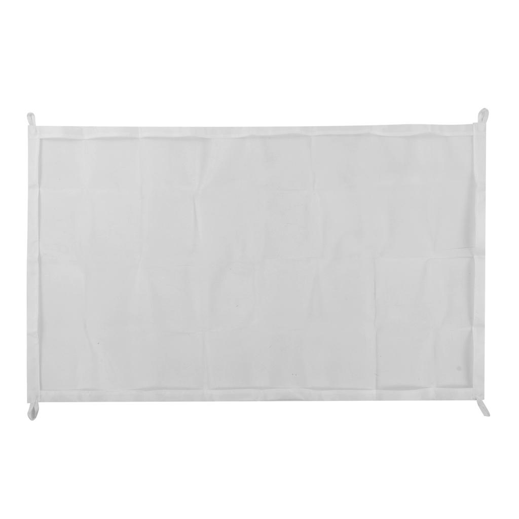 Dog Fence Indoor Isolation Gate Portable Safety Foldable Retractable Stair Dog Gate for Cat White 28.3 X 39.4in