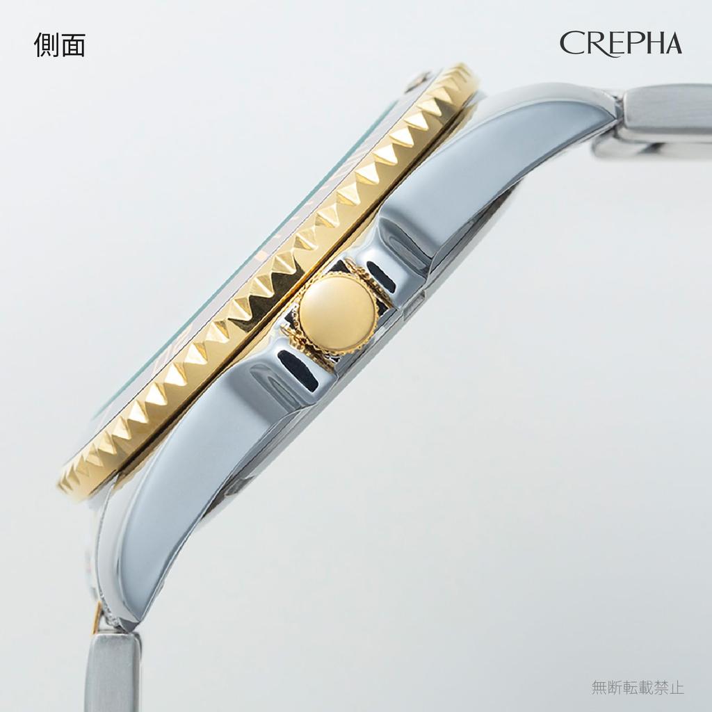 CREPHA Analog Metal (Klepha) Men's Watch, Waterproof, Band, Silver, SV-AM264-BLT