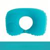 Press-inflatable U-shaped Pillow, Neck Support Pillow, Travel Essential, Neck Foldable, Portable Flocked-blow Travel Pillow, U-shaped Pillow