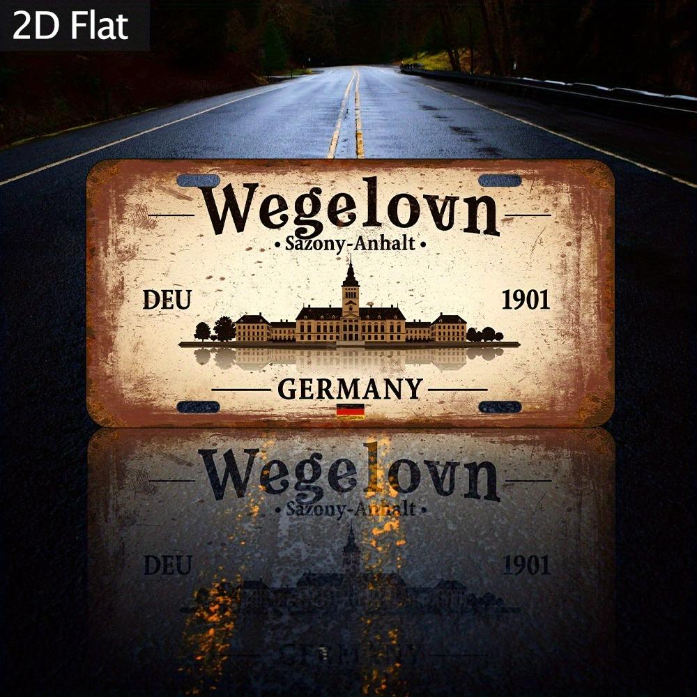 

D Flat pc D Flat Vintage Metal Plaque PreDrilled Design for Bar Cafe Storage Room Wall Decoration Artwork MultiP 15x30cm(5.9x7.8inch)