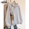 MJ STYLE Women's Color-Block Hooded Casual Jacket