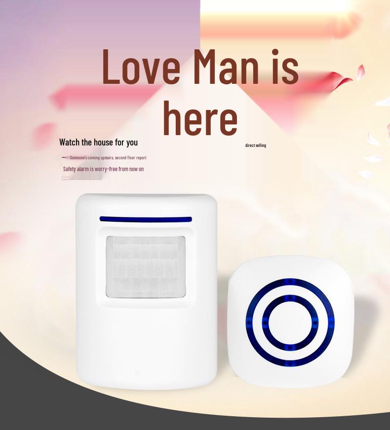 Plug-in Infrared Sensor Doorbell with 38 Melodies and Motion Detection for Home and Commercial Use