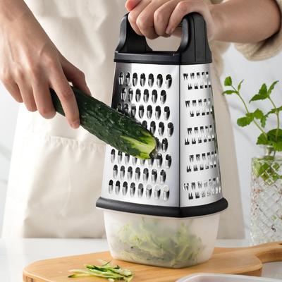 Ralador de caixa de quatro lados, fatiador de vegetais, ralador de batata em forma de torre, cortador de vegetais multiuso, acessórios de cozinha