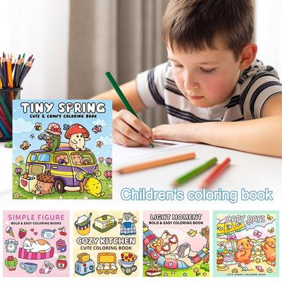 Stress Relief Coloring Book Educational Doodles Book Montessori Drawing Toy  for Adults And Teens