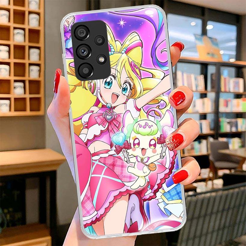 Pretty Cure Anime Phone Case For Samsung Galaxy A12 A22 A32 A52 A72 A02S Phone Case Note 20 Ultra 10 S10 Plus A51 A71 A50S A20S