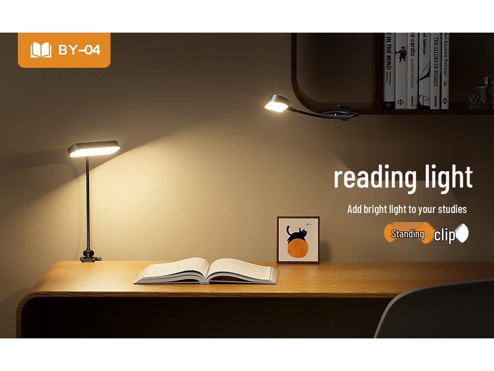 Full Spectrum Eye Protection Desktop & Clip-On Reading Light with Bedside Ambience