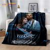 Movie Titanic Poster 3D Print Blanket,Soft Throw Blanket for Home Bedroom Bed Sofa Picnic Travel Office Rest Cover Blanket Kids