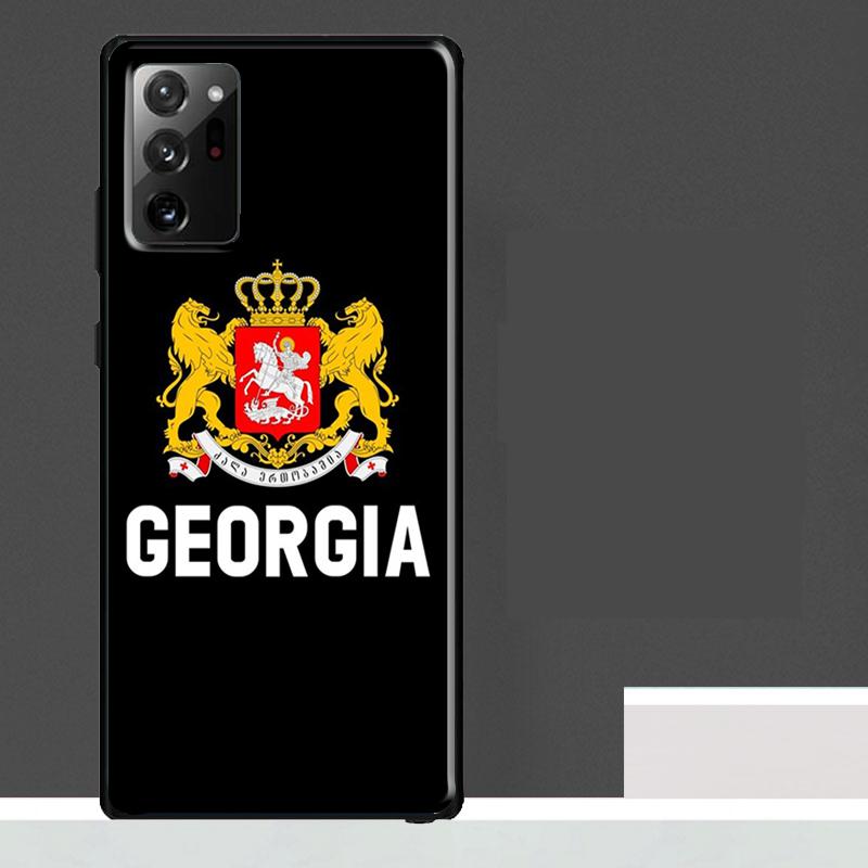 Georgia Flag Case For Samsung Galaxy S23 S24 S25 Ultra S9 S10 S20 S21 S22 Plus S23 FE S25 FE Phone Cover