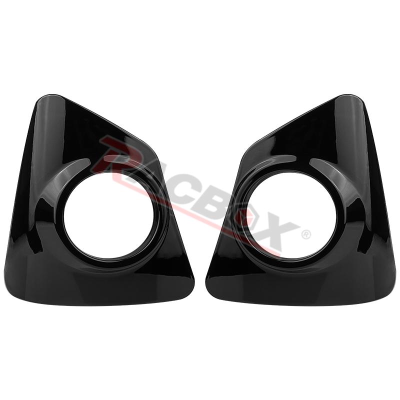 Car Front Left Right Fog Light Lamp Trim Cover Bezel Frame for Toyota Corolla S 2014 2015 2016 Parts Replacement Glossy Black