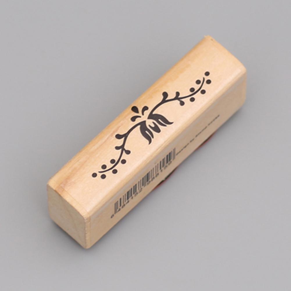 Blumenstempel für Scrapbooking, handgeschriebenes Hochzeitshandwerk, schönes Design, Holzgummi, Blumen-Spitzenstempel, Dekoration