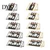 Decorative Wine Display for Restaurant Liquor Bottle Shelf, Tilted Iron Art Rack, Modern Rack Countertop Style Holder, Home Bar Kitchen And