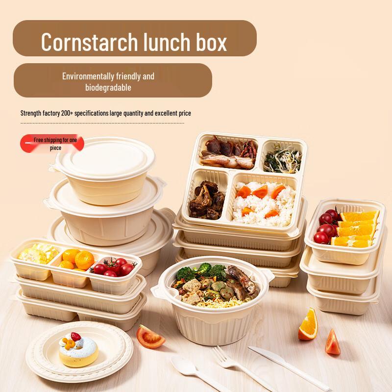 Four-Compartment Eco-Friendly Lunch Box