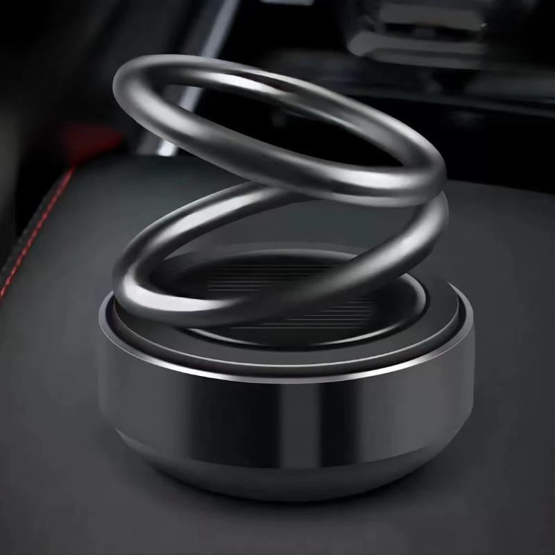 Solar Powered Car Perfume Aromatherapy Diffuser 360-Degree Rotation Air Freshener Automotive Interior Dashboard Decoration