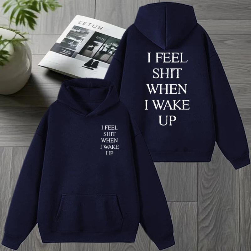 Yungblud I Feel Shit When I Wake Up Tour  Double Sided printed Sweatshirt Men women Fleece Hoodie Unisex Casual pullovers