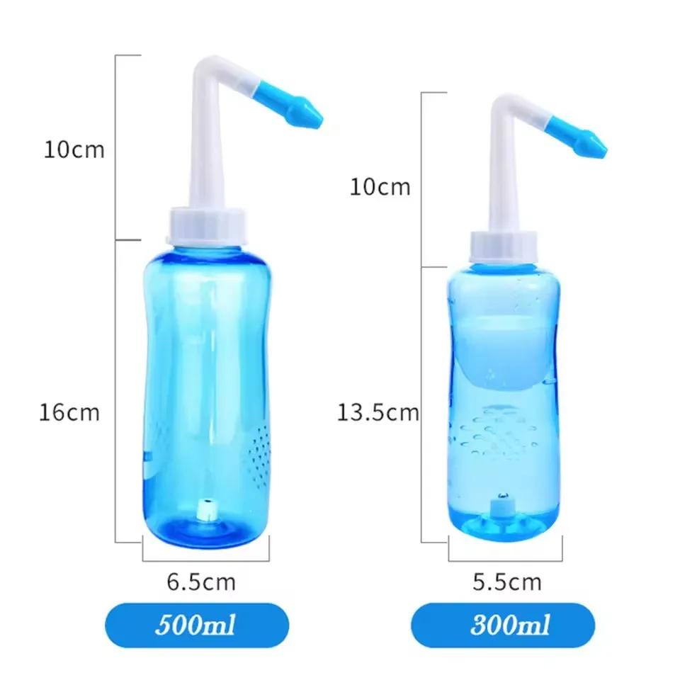 300-500ML Nasal Irrigator Nasal Rinse Bottle Nasal Wash Cleaner Nose Protector Avoid Allergic Rhinitis Adults Children Neti