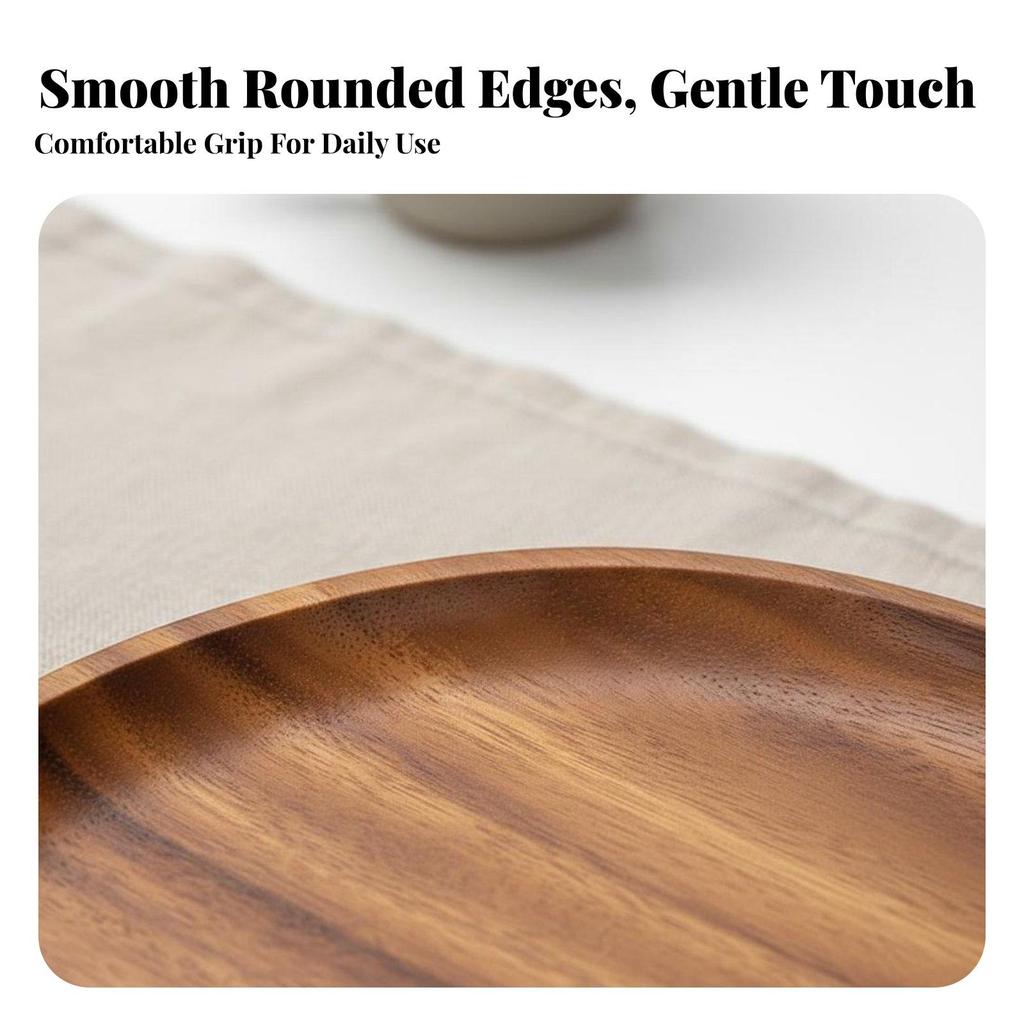 Walnut Tray Serving Platter Rustic Elegance for Dining Table