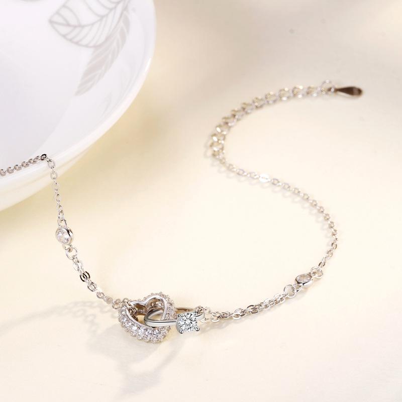 New Fashion Japanese and Korean Bracelet Exquisite and Sweet Love Ring Temperament Bracelet Hand Jewelry Women