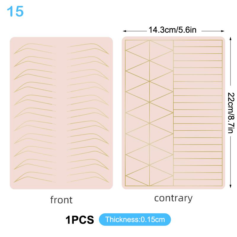 1 Pcs Silicone Blank Eyebrow Brow Tattoo Permanent Makeup Supplies Microblading Practice Skin Tattoo Beginner Exercise Tool