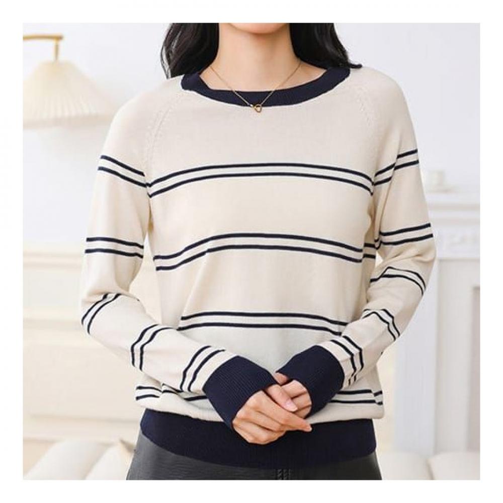 Navava Nk2000 Line Point Long Sleeve Knit