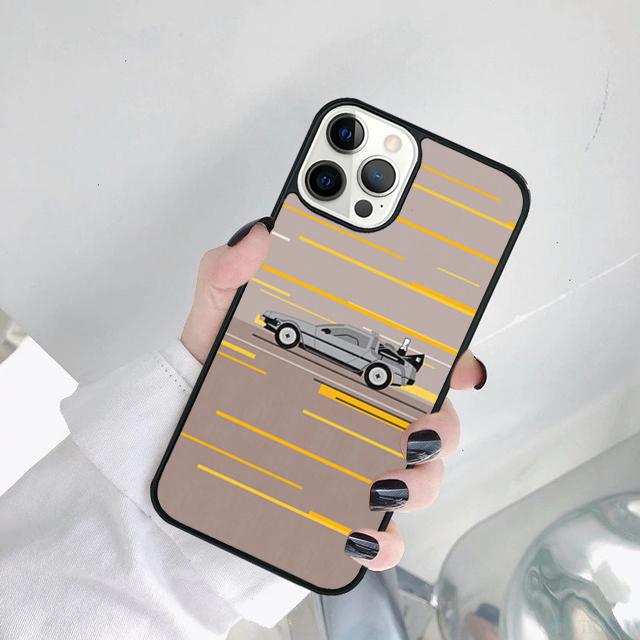 Back To the Future DeLorean Phone Case Cover For iPhone 17 Air 15 16 14 11 12 13 Pro MAX Plus