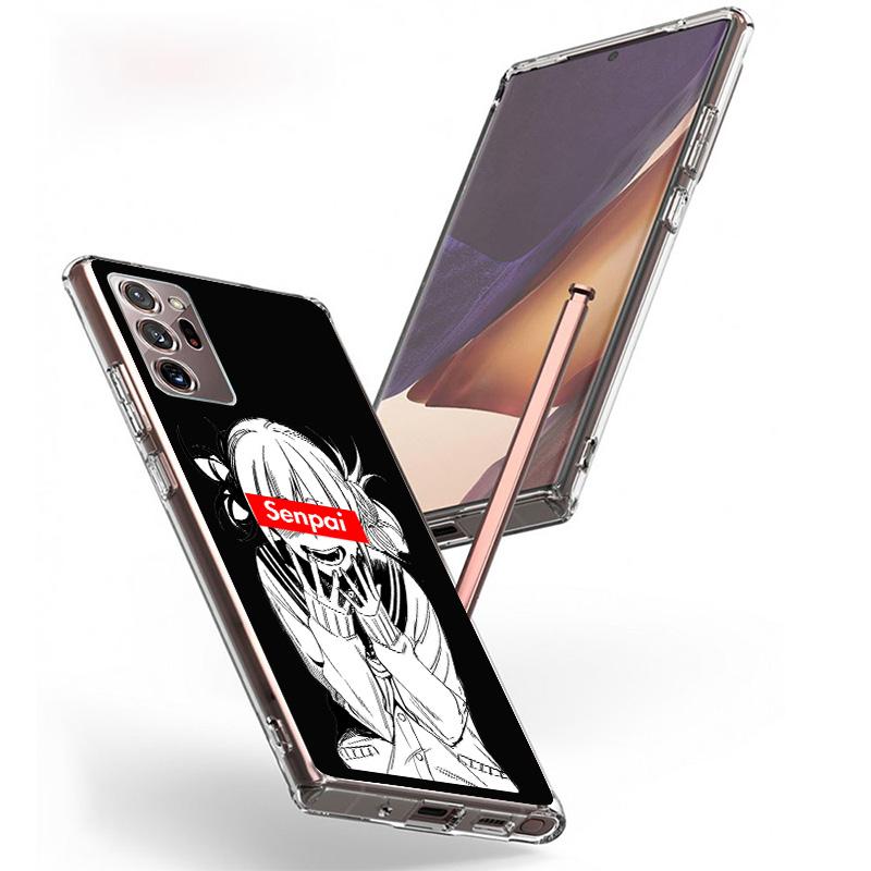 Sugoi Senpai Japanese Anime Waifu Phnoe Case for Samsung Galaxy S26 S25 Edge S23 S24 Ultra S22 Plus S21 S20 FE Unique Cover Soft