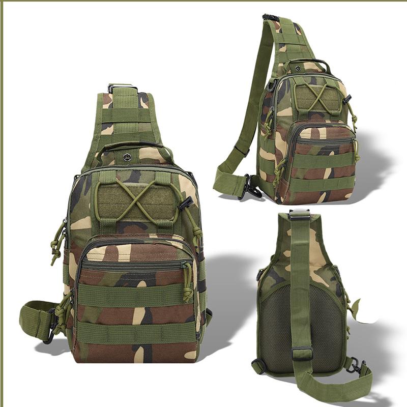 Outdoor Tactical Small Chest Bag, Military Men's Multifunctional Single Shoulder Crossbody Bag, Hiking, Tourism, Sports, Cycling, Running Bag