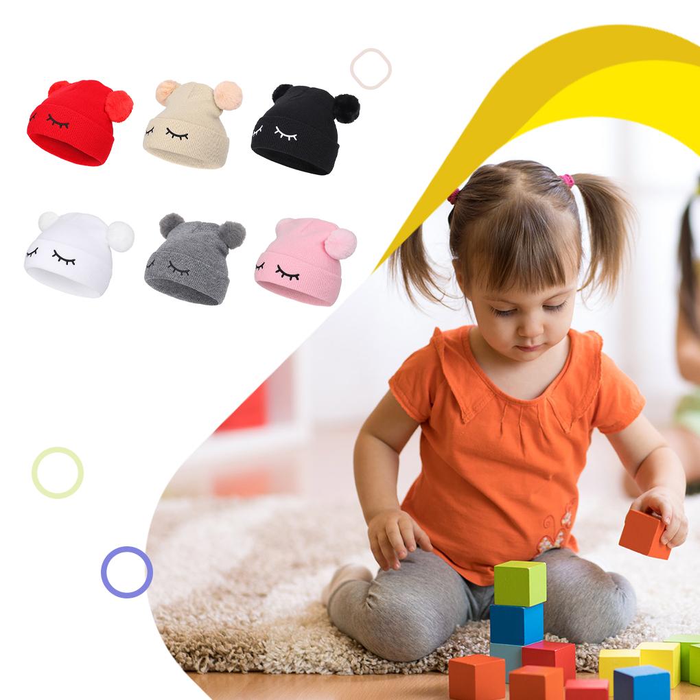 Gorro Liso para Bebé Lindo Gorro de Punto con Orejeras para Niños Gorros de Ganchillo para Niños Gorro de Invierno para Niños