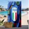 Asciugamano da Spiaggia Stampa Calcio Italia Asciugatura Rapida Super Assorbente Morbido Asciugamano da Bagno per Nuoto Spiaggia Viaggio Souvenir Regalo per Fan