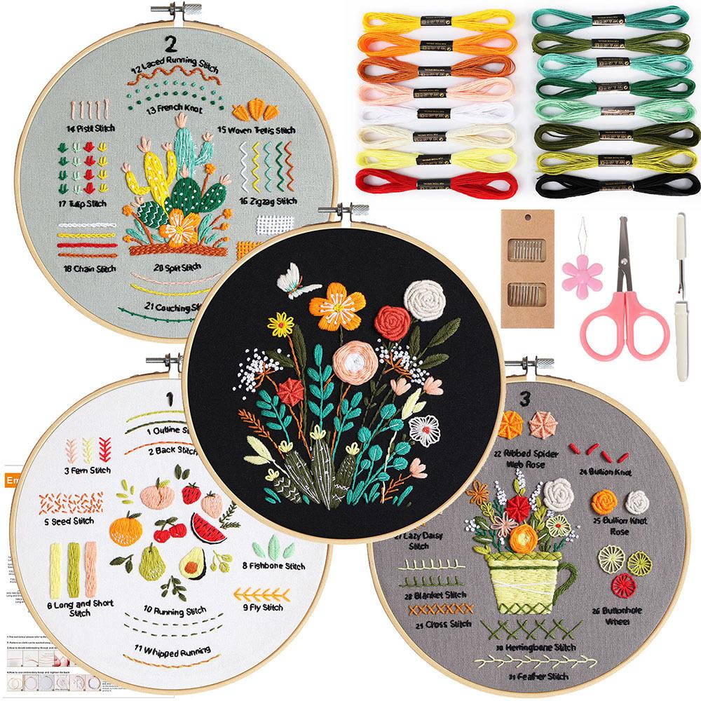 Neue Sticknadeln Übung Handgemacht DIY Materialpaket, Dutzende Nadeln Einstieg Kombiniert Mit 4-teiligem Set