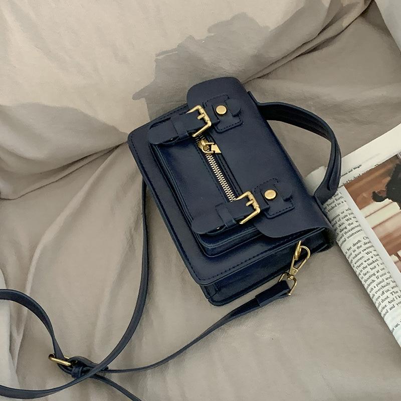 Retro Bag Women Snewest Trendy Fashion Portable Small Square Bag All-Match Ins Shoulder Messenger Bag