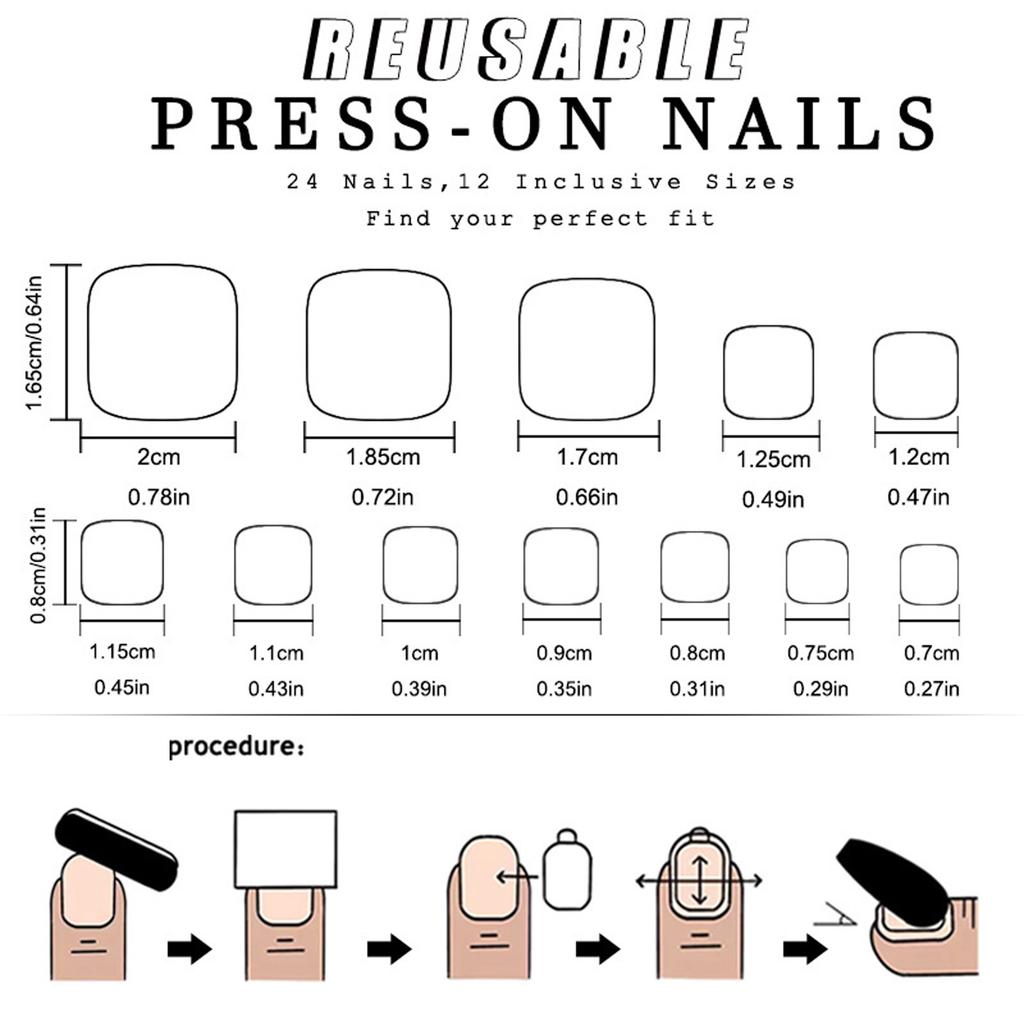 24pcs Press On Toenails Short Artificial Toenail Full Cover False Toe Nail Pedicure Decors For Women Who Seeking Styles