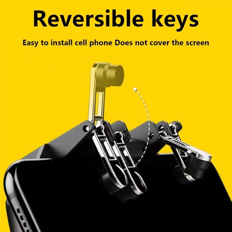 Gaming Key  Phone Controller Six Finger Operation Game Controller Phone Gaming Controller Game Spare Part for Game 