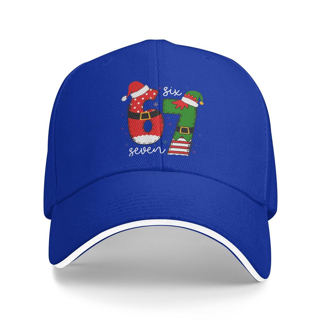 Six Seven Christmas Funny 67 Meme Casual Baseball Cap Summer Trucker Hat Sun-Proof Hip Hop Hats Women Streetwear Baseball Caps
