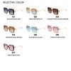 Women's sunglasses, fashionable square large-frame sunglasses, pearl-decorated sunglasses.