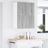 Wall Cabinet Grey Sonoma and White 60 x 31 x 40 cm Engineered Wood