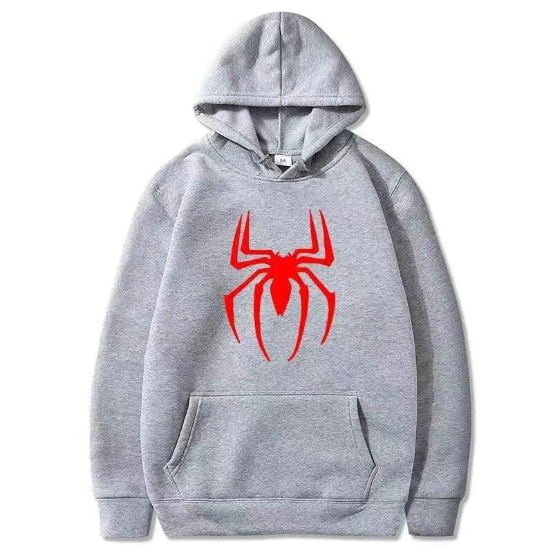 New Style Sporty Cotton Top New Unisex's Hoodie Street Fashion Spider Print Sweatshirt  Hoodie Funny Loose Hoodie Fashion Pullover Unisex