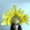 Popular Feathered Hairband Festival Costume Props Headband Samba Headdress Carnivals Party Celebration Props Headpiece