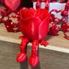 Romantische rote Herzfigur, 3D-gedruckt, Valentinstagsgeschenk für Paare, Jahrestag, Geburtstag, Dekoration für Zuhause