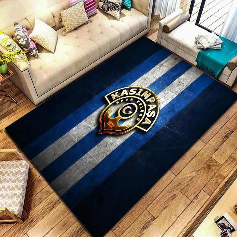Kasimpasa Football Club Logo Carpet Rug For Living Room Bedroom Home Sofa Decoration Kids Play Nonslip Floor Mat