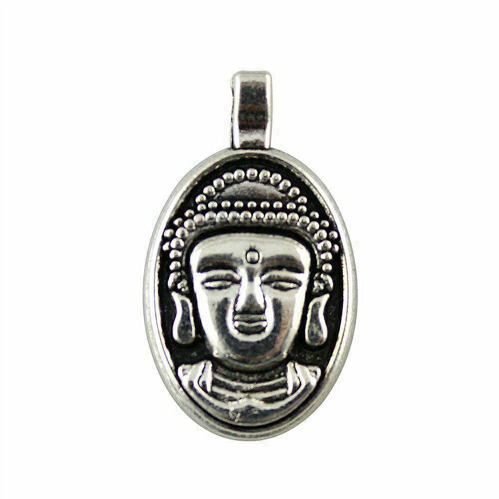 Buddha Statues Charms Multi Color Alloy Pendants For Spiritual Zen Jewelry Making