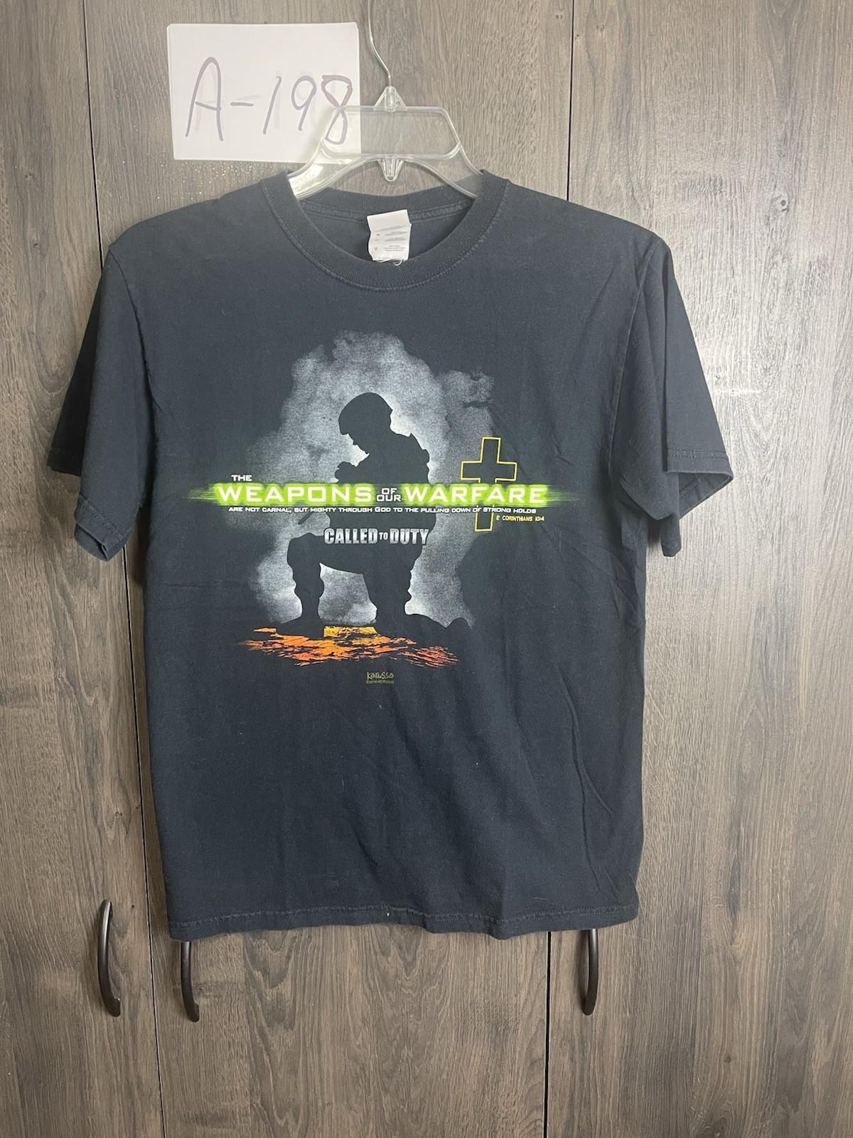 2010 Kerusso Christian Called To Duty Weapons of Our Warfare Black T-Shirt M Unisex T-Shirt XL