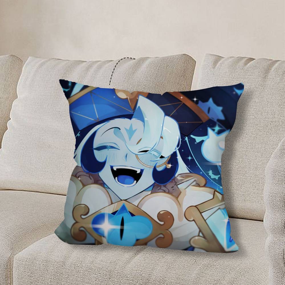 Cookie R-Runes KingdomS Game Pillow Case Sofa Living Room Bedroom Headboard Backrest Cushion Square Cushion Nap Time