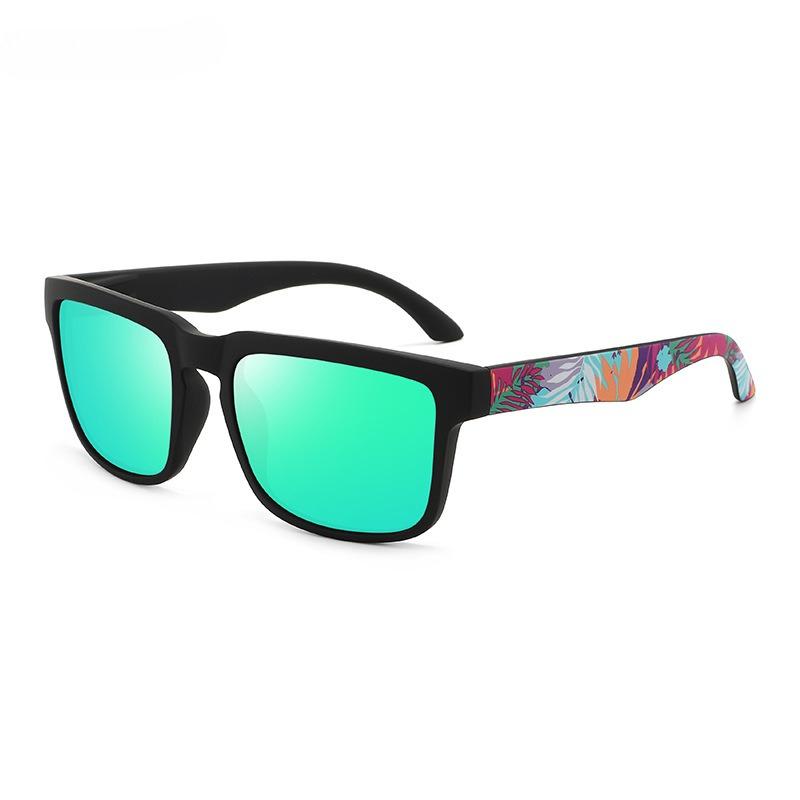 High Quality Men Square Sunglasses Colors Sports Polarized Sun Glasses Reflective Coating Mirrored Lens