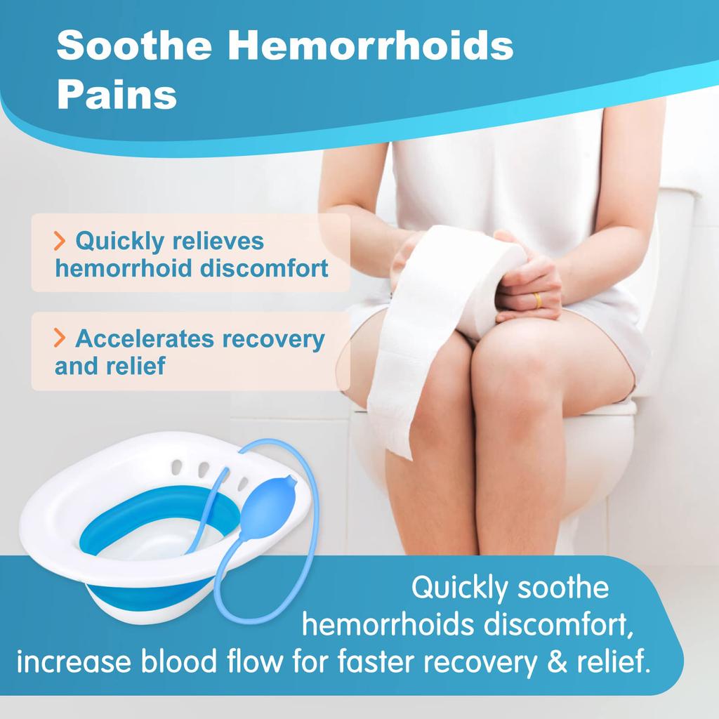 Sitz Bath Folding Portable Bidet For Maternity Self-Cleaning Private Parts Postpartum Care Bath Hemorrhoid Treatment Bidet