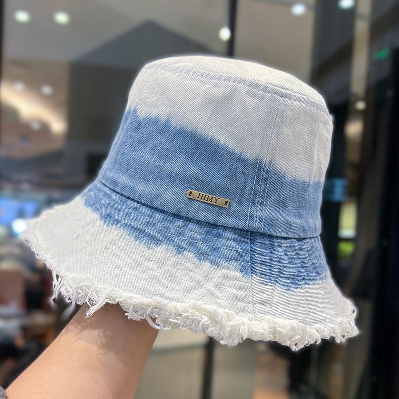 

Japanese Fisherman Cowboy Hat With Head Encircles Vintage Sun Bucket Hat синій