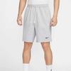 Nike Dri-FIT Sport Standard Issue Jednobarevné šortky na basketbal se šněrováním a středně vysokým pasem Pánské šortky Vlčí šedá Černá FN2891-012